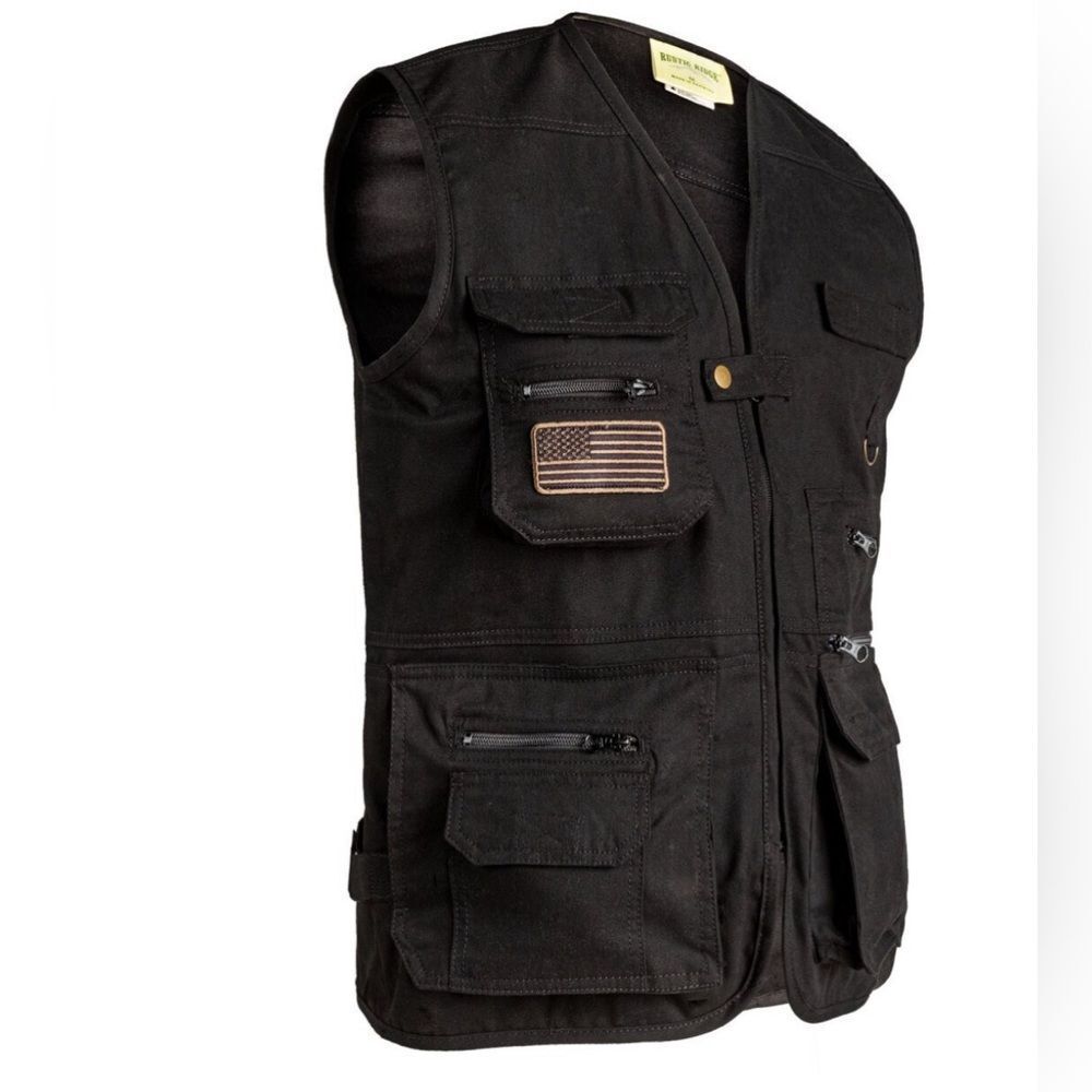 Rustic Ridge Men's Tac-Lite Hunting/Fishing Vest Black
 size 2XL